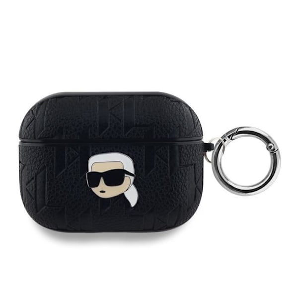 Étui til AirPods Pro Monogram med Karl Head Prægning Karl Lagerfeld Sort Svart