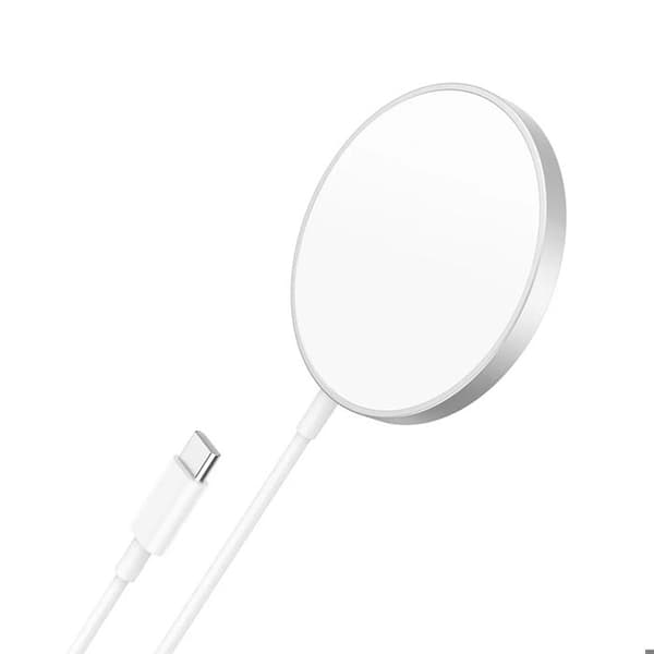MagSafe-laddare för iPhone 12 Magnetisk 15W Mayaxess Vit Vit