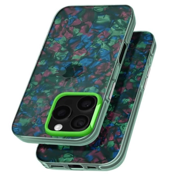 Coque til iPhone 16 Pro Max - Tutti Frutti - Stødsikker Blød - Grøn - Tynd Design - Optimal Beskyttelse Grøn