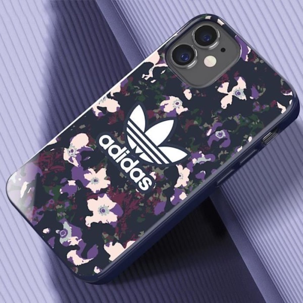 Cover til iPhone 12 Mini Præcise udskæringer Grafisk Camo Trefoil Adidas Lilla Lila