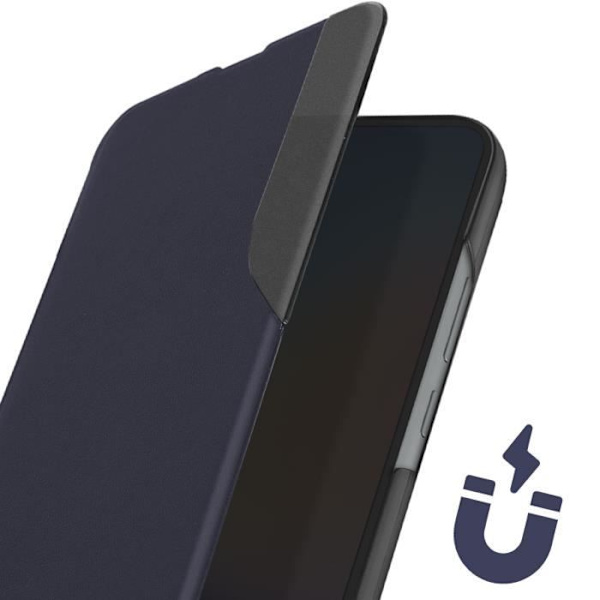 Clear View-etui - Samsung - Galaxy A34 5G - Mörknatt - Heltäckande skydd - Videostödfunktion Midnattsblå