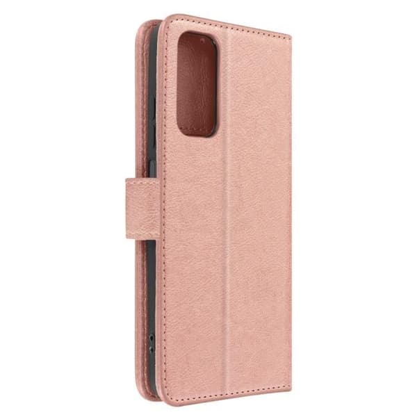 Xiaomi Redmi Note 11 ja Note 11s Case Flip Wallet Support ruusukultaa rosa guld
