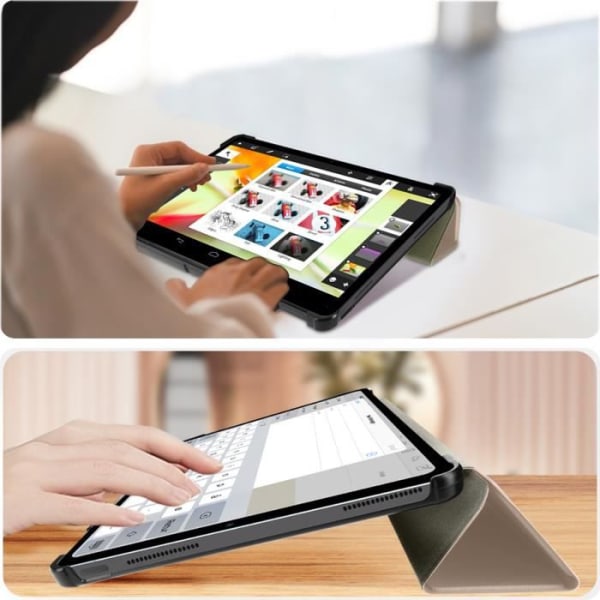 Skal till Xiaomi Redmi Pad 10.6 - AVIZAR - Clamshell Support Video och tangentbord - Rosa - Syntetiskt - Matt Rosa