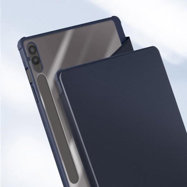 Skal till Samsung Galaxy Tab S9 FE Plus - AVIZAR - 360° roterande stativ - midnattsblå Blå