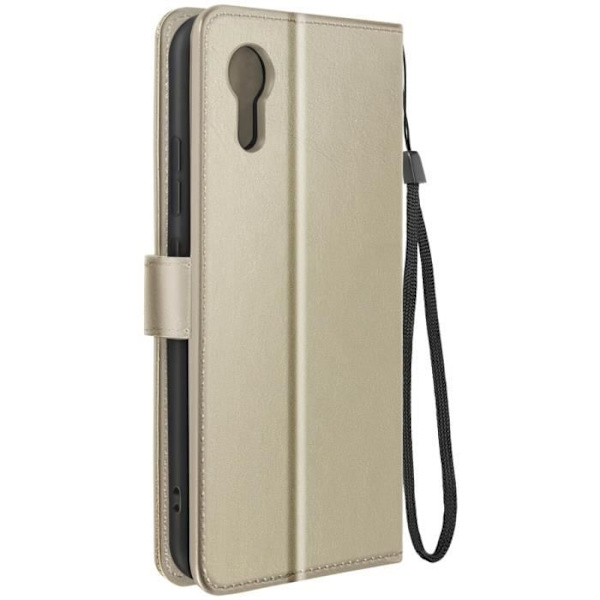 Suojakuori Samsung Galaxy Xcover 7 Vintage Design Flip Wallet Goldille Gul