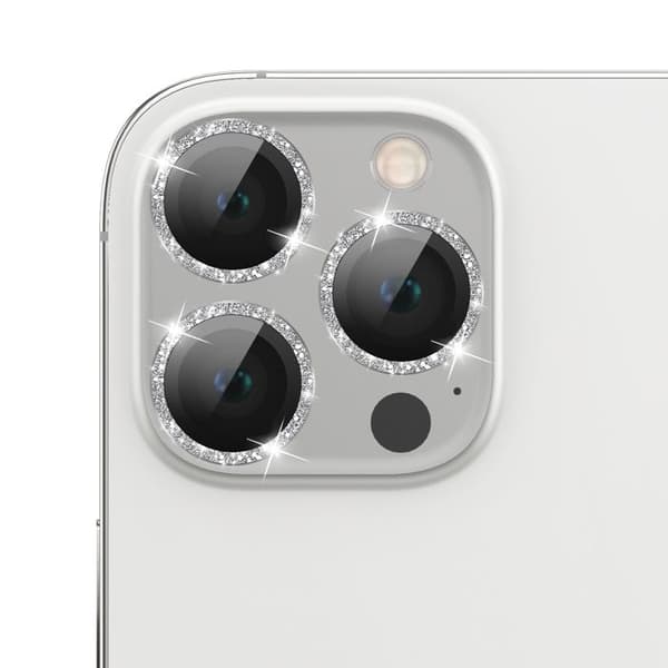 Skyddskamera för iPhone 13 Pro / 13 Pro Max i härdat glas och aluminium Zanaé Silver Grå