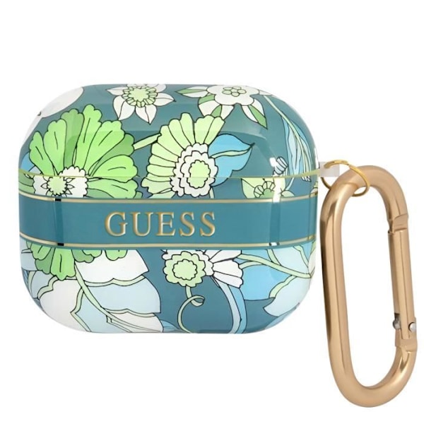 Coque för AirPods 3 med Karbinhake, Delikat Blommönster Guess Flerfärgad Flerfärgad