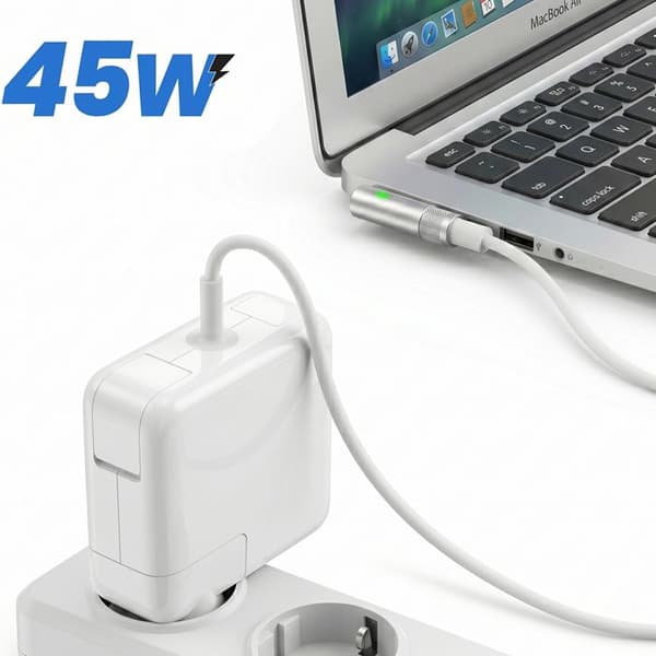 Lader til MacBook Air 11" A1370 2010-2011 MagSafe 1 - 45W Hvid Vit