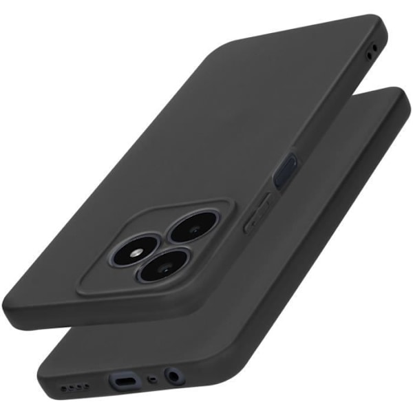 Coque för Realme Note 50 Silikon Matt Ytbehandling Soft Touch Svart Svart