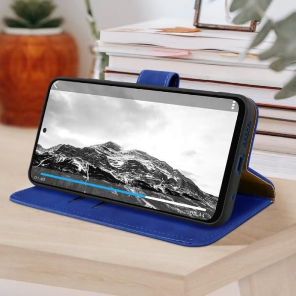AVIZAR Wallet Case til Xiaomi Redmi Note 11 og Note 11s - Blå - Videosupportfunktion blå