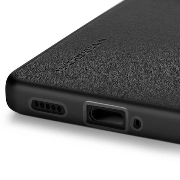 Fodral till Xiaomi 14T - XIAOMI - Smal design - Stötsäker halvstyv - Matt finish Svart