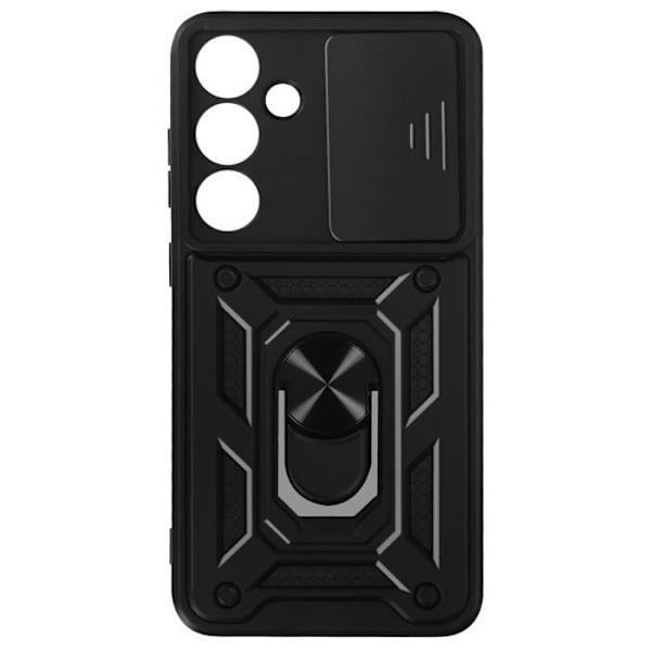 Fodral till Samsung Galaxy S24 Plus - AVIZAR - Stötsäkert glidande kamerafodral Svart Svart