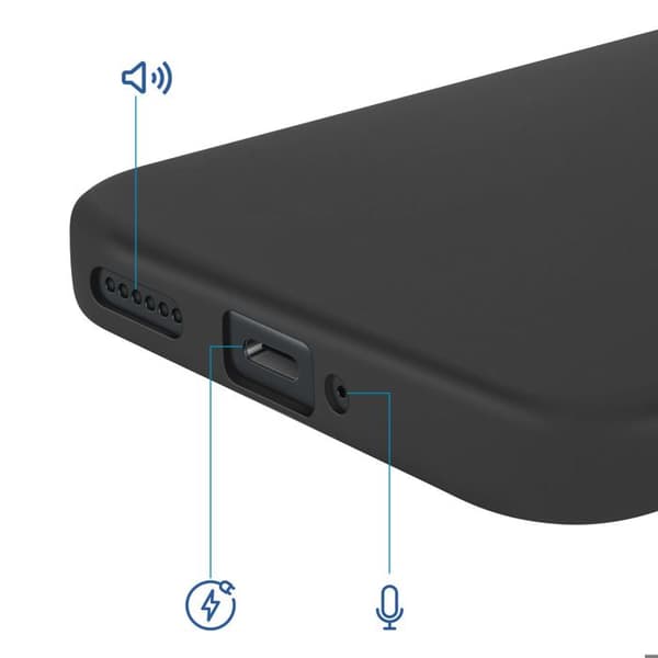 Coque Soft-Touch til Redmi Note 15 Pro Plus 5G i Sort Anti-Skrid Silikone Svart