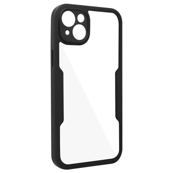Beskyttelsesskal - AVIZAR - iPhone 14 Plus - Stødabsorberende - Plexiglas - Sort polymer Svart