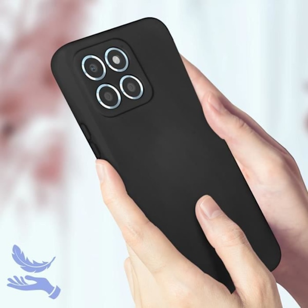 AVIZAR Beskyttelsesetui til Honor X6 og Honor X8 5G - Halvstiv Soft-touch Fin Sort Svart