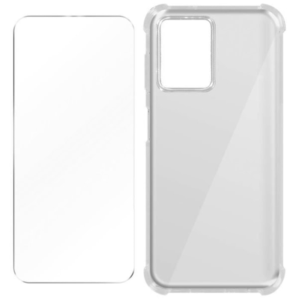 Kotelo Poco X5:lle ja Redmi Note 12 5G:lle iskunkestävä + läpinäkyvä karkaistu lasi Vit