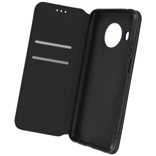 Fodral för Nokia X10 och X20 Flip Wallet Funktionsstöd Video midnattsblå Blå Nattblått