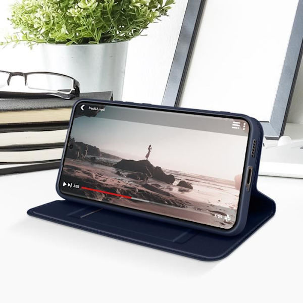 Samsung Galaxy S22 Plus Fodral - DUX DUCIS - Korthållare Stativ Funktion - Blå blå
