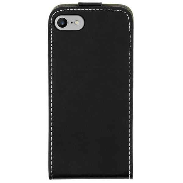 Pungetui - AVIZAR - iPhone 7/iPhone 8 - Sort - Silikone - Lodret Klap Svart