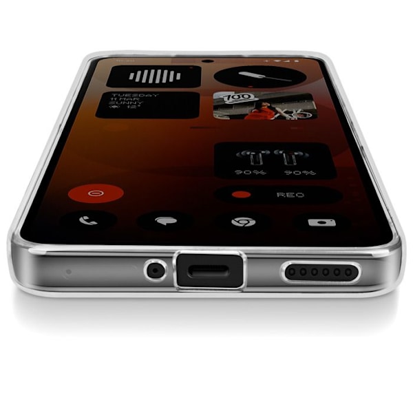 Siliconfodral Transparent för Nothing Phone 3a Vit