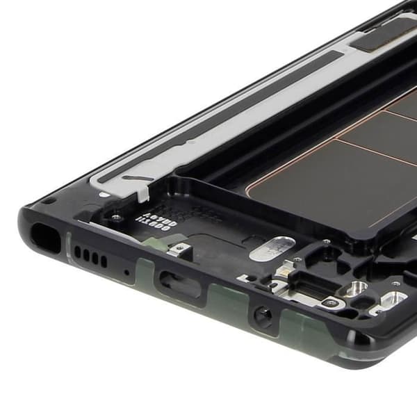 Forside - SAMSUNG - Galaxy Note 8 - LCD-skærm - Berøringsfølsom - Sort chassis Sort