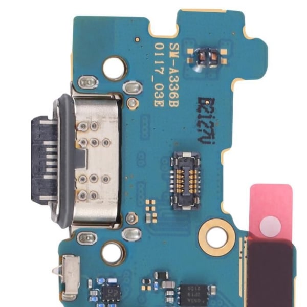 USB-C laddningskontakt - Samsung - Galaxy A33 5G - Servicepack - Inbyggd mikrofon - Svart