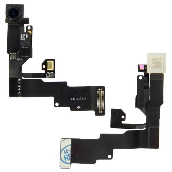 Frontkamera - AVIZAR - iPhone 6 - Nærheds detector - Forbindelseskabel - Sort Svart
