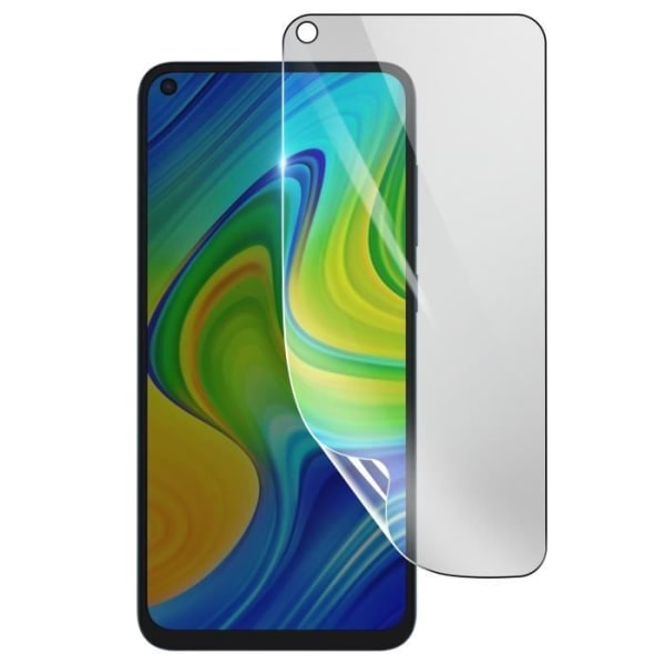 Näytönsuoja - 3MK - Xiaomi Redmi Note 9 - Iskunkestävä Hydrogeeli - Läpinäkyvä - Naarmuuntumaton Transparent