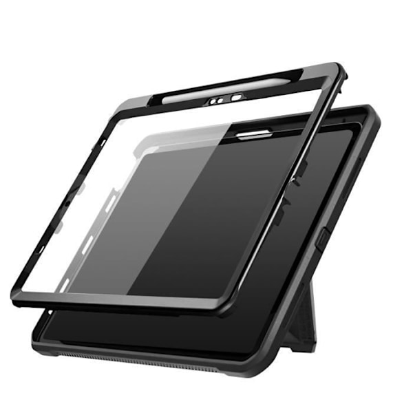 Täyssuojakotelo iPad Pro 13 2024:lle Iskunkestävä jalustan tuella, musta
