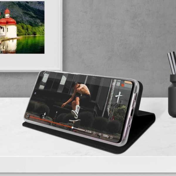 Skal till Samsung S20 FE Korthållare Fodral Video Support Funktion Dux Ducis Svart
