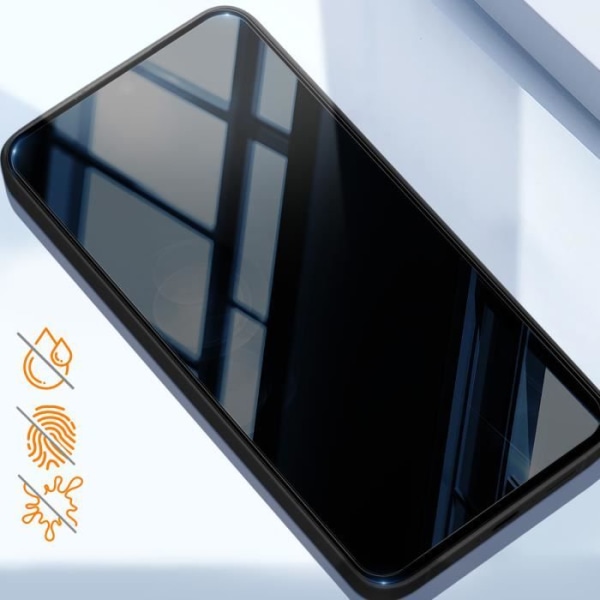 Hærdet glas til Samsung S24 Plus 9H Hårdhed Anti-ridse Total Cover Akashi Black Transparent