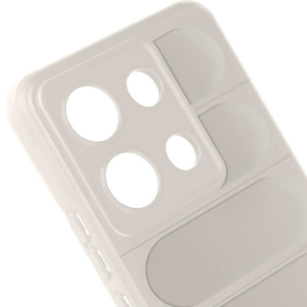 Fodral till Xiaomi Redmi Note 13 4G - AVIZAR - Mjuk silikon - Vit Vit