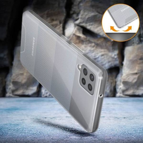 Samsung Galaxy A42 5G fodral hörn Bumper Stötsäker Transparent Crystal Collection