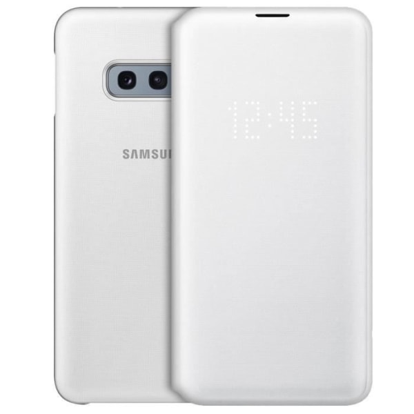 Housse - Samsung - Galaxy S10e - LED View Cover - Læder - Hvid - Kortholder Vit