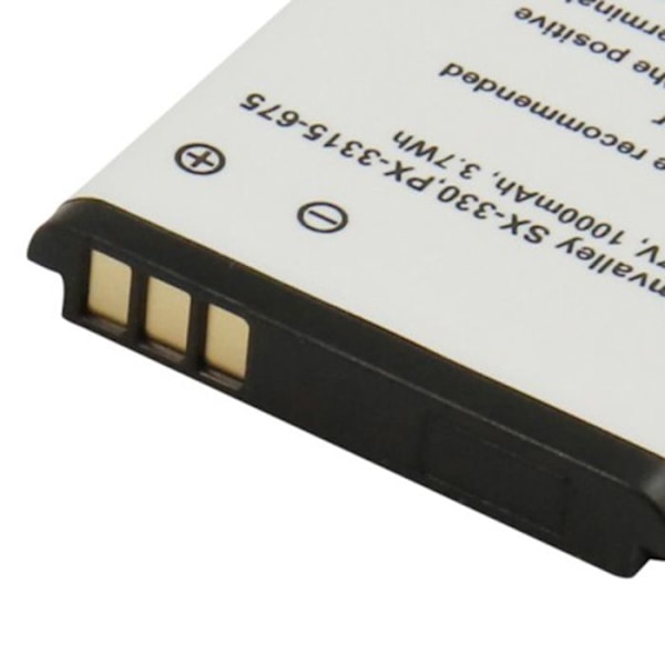 Batteri til Simvalley SX-330 Li-ion PX-3315-675 3.7V 1000mAh 3.7Wh