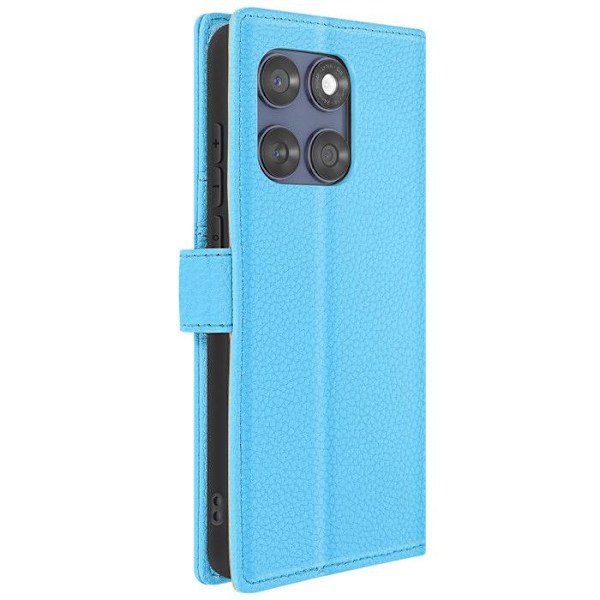 Etui til Motorola Edge 60 Fusion Brieftaske med Magnetklap Blå Blå
