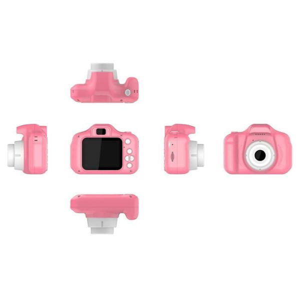 Digitalkamera - TECHKIDS - EasyClick Lightweight - Pink - Til børn - USB genopladelig Rosa