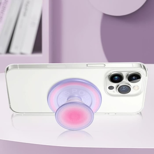 PopGrip MagSafe Aura Glitter Grip Hold och mångsidigt stöd Popsockets Lila Lila
