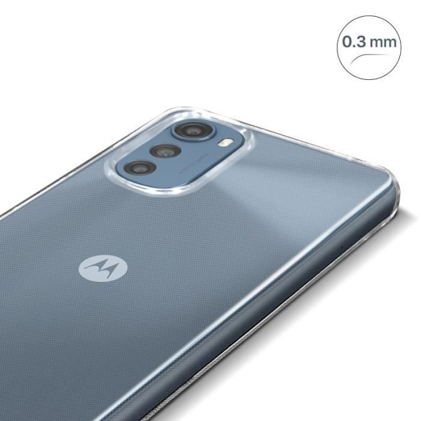 AVIZAR Mjukt skyddsfodral för Motorola Moto E32 - Genomskinlig - Tunt 0,3 mm Transparent