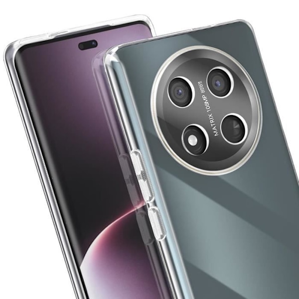 Coque för Honor Magic 7 Lite Kontur Silikon Bak Acrylex Transparent Transparent