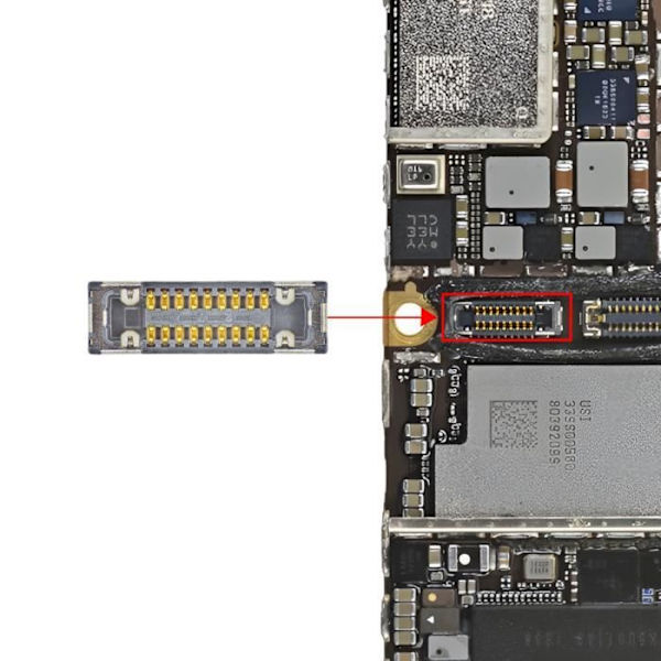 Touch FPC-kontakt för iPhone XR Svart - AVIZAR - Ersättande Touch FPC-kontakt - Svart - 10 g Svart