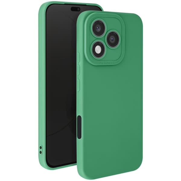 Honor 400 Lite Silikonikuori Litteä Kamerasuoja Vihreä