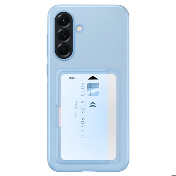 Coque för Samsung A56 med kortfack Silikongummi Soft touch Original Samsung Blå Blå