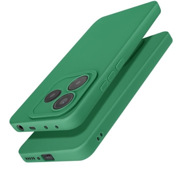 Skal för Xiaomi Redmi Note 14 5G Silikon Mjuk Kamera Blockerad Grön Grön