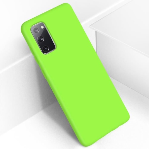 Galaxy S20 FE Puolijäykkä Soft Touch Case -yhteensopiva QI vihreä grön