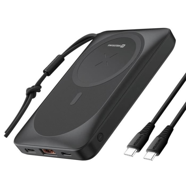 Powerbank MagSafe 10 000 mAh + USB-C 18W + USB 20W Compact Swissten Black