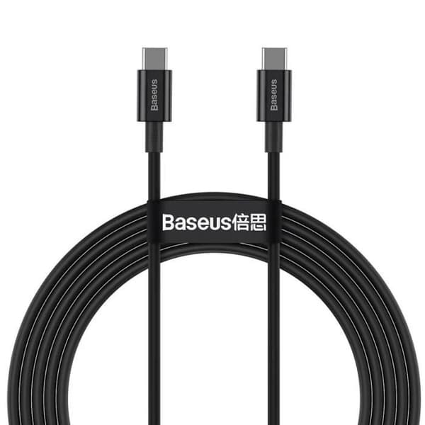 USB-kaapeli - BASEUS - CATYS-C01 - 2 m - USB C - Musta Sort