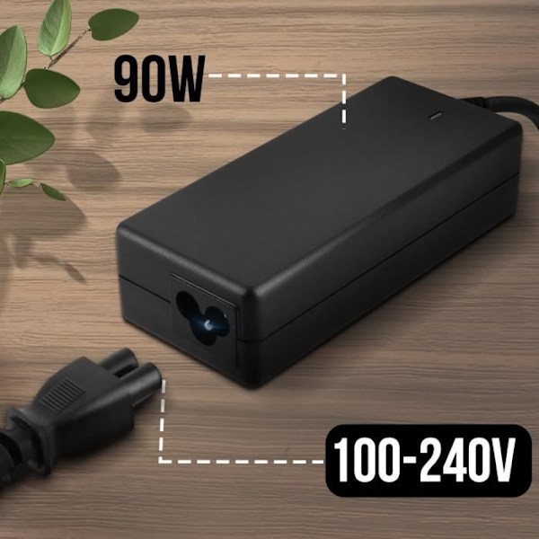 Nätladdare - LINQ - HP-9050 - 90W - 19V - Spets 7,4*5,0 mm Svart