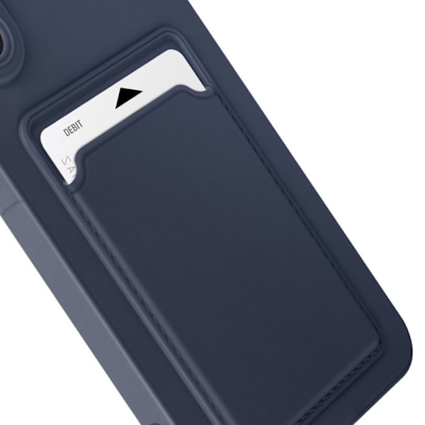 Fodral för Samsung Galaxy A56 Korthållare Mjuk Anti-prickar Mörkblå Blå
