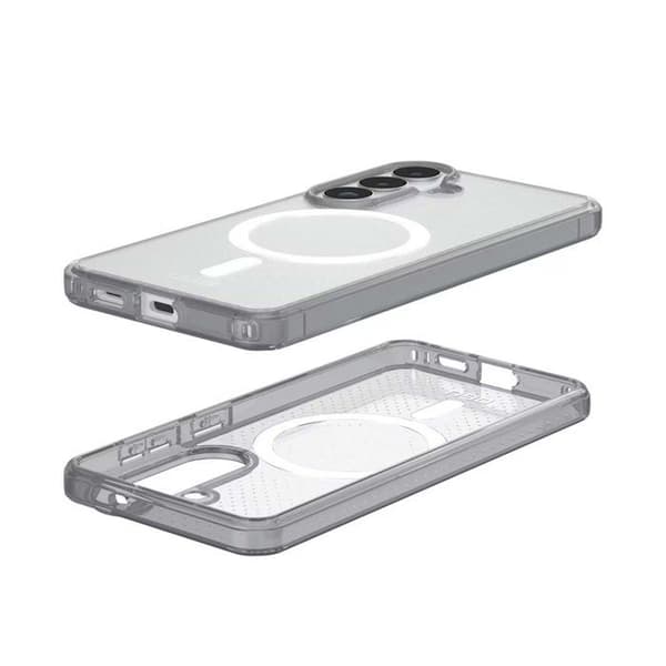 Skydd för Galaxy S26 Ultra Stötresistent MagSafe Mjuk Prickmönster Serie DOT UAG Grå Grå